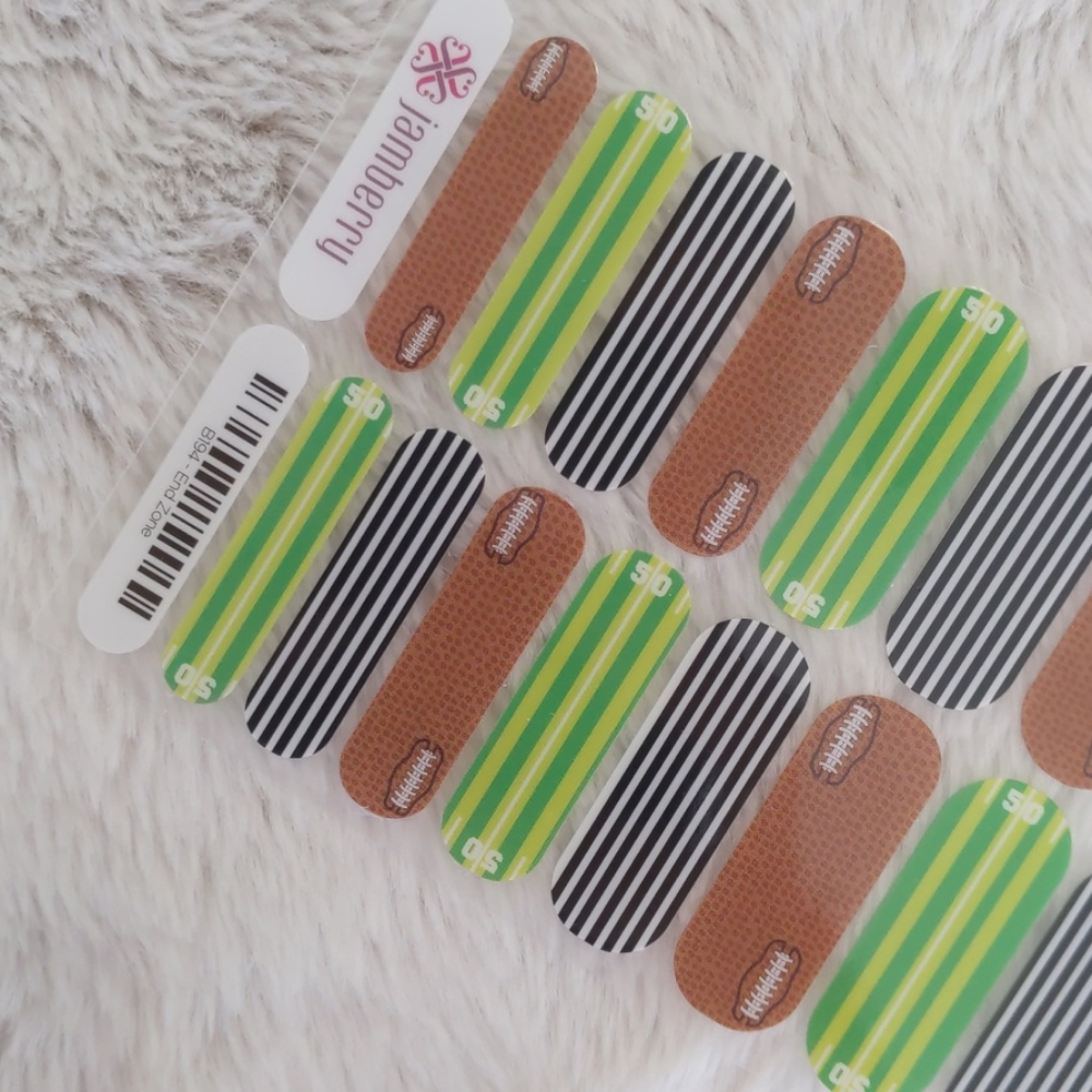 Jamberry End Zone full sheet